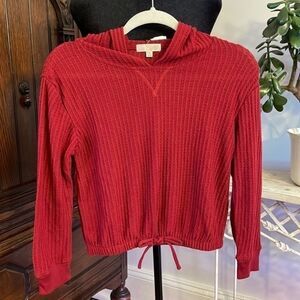 Ela Chill Collective Burgundy Sweater Hoodie size M Soft‎ Comfy
